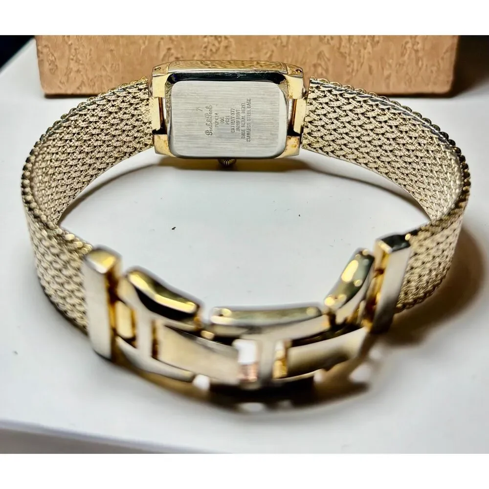 Vintage Peck & Peck Gold-Tone Tank Watch